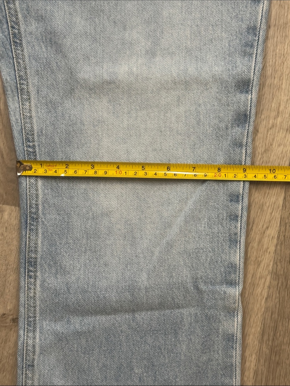 H&M Women’s Relaxed Light Blue Distressed Jeans. Size 12 - Picture 10 of 12